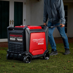 Generador inversor PREDATOR de 9500 vatios súper silencioso con tecnología CO SECURE, EPA