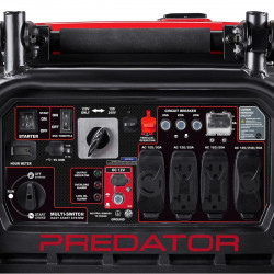 Generador inversor PREDATOR de 9500 vatios súper silencioso con tecnología CO SECURE, EPA